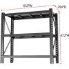 image48quot W Metal Garage Shelving Unit Heavy Duty Storage Garage Shelves with High Load Capacity 5Tier Big Metal Shelf Ideal for Warehouse and Basement Black78quot H512W472H236D