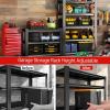 image48quot W Metal Garage Shelving Unit Heavy Duty Storage Garage Shelves with High Load Capacity 5Tier Big Metal Shelf Ideal for Warehouse and Basement Black78quot H63 H x 36 W x 16 D