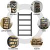 imageKitchen Shelves Organizer 2000lbs of 5 Tier Adjustable Shelving Heavy Duty Metal Storage Rack Unit and Multifunctional Utility Shelf for Kitchen Storage 354quot W  158quot D  72quot H Black72 H x 354 W  158 D