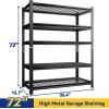 imageKitchen Shelves Organizer 2000lbs of 5 Tier Adjustable Shelving Heavy Duty Metal Storage Rack Unit and Multifunctional Utility Shelf for Kitchen Storage 354quot W  158quot D  72quot H Blackwire 72W x 354D x 157H
