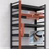 imageKitchen Shelves Organizer 2000lbs of 5 Tier Adjustable Shelving Heavy Duty Metal Storage Rack Unit and Multifunctional Utility Shelf for Kitchen Storage 354quot W  158quot D  72quot H Black72H354W158D
