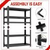 imageMetal Garage Shelving Unit Heavy Duty 5Tier Adjustable Storage shelves Steel Shelving 3000 lbs Capacity Industrial Shelves for Heavy Tools and Equipment Ideal for Garage Basement Black 72quot5Tier 63H x 36W x 16D