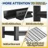 imageMetal Garage Shelving Unit Heavy Duty 5Tier Adjustable Storage shelves Steel Shelving 3000 lbs Capacity Industrial Shelves for Heavy Tools and Equipment Ideal for Garage Basement Black 72quotwire 72Hx354Wx157D