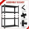 imageMetal Garage Shelving Unit Heavy Duty 5Tier Adjustable Storage shelves Steel Shelving 3000 lbs Capacity Industrial Shelves for Heavy Tools and Equipment Ideal for Garage Basement Black 72quot4Tier 54H x 36W x 14D
