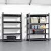 imageMetal Garage Shelving Unit Heavy Duty 5Tier Adjustable Storage shelves Steel Shelving 3000 lbs Capacity Industrial Shelves for Heavy Tools and Equipment Ideal for Garage Basement Black 72quot5Tier 72H x36W x 14D