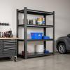 imageMetal Garage Shelving Unit Heavy Duty 5Tier Adjustable Storage shelves Steel Shelving 3000 lbs Capacity Industrial Shelves for Heavy Tools and Equipment Ideal for Garage Basement Black 72quot4Tier 63H x 40W x 18D
