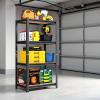 imageMetal Garage Shelving Unit Heavy Duty 5Tier Adjustable Storage shelves Steel Shelving 3000 lbs Capacity Industrial Shelves for Heavy Tools and Equipment Ideal for Garage Basement Black 72quotwood 457H x 236W x 118D