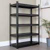 imageMetal Garage Shelving Unit Heavy Duty 5Tier Adjustable Storage shelves Steel Shelving 3000 lbs Capacity Industrial Shelves for Heavy Tools and Equipment Ideal for Garage Basement Black 72quot5Tier 63H x20W x 14D