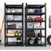 imageMetal Garage Shelving Unit Heavy Duty 5Tier Adjustable Storage shelves Steel Shelving 3000 lbs Capacity Industrial Shelves for Heavy Tools and Equipment Ideal for Garage Basement Black 72quot6Tier 77H x 40W x 18D