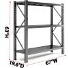 imageMetal Garage Shelving Unit Heavy Duty 5Tier Adjustable Storage shelves Steel Shelving 3000 lbs Capacity Industrial Shelves for Heavy Tools and Equipment Ideal for Garage Basement Black 72quotHeavyDuty 67W196D63H