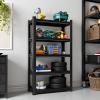 imageMetal Garage Shelving Unit Heavy Duty 5Tier Adjustable Storage shelves Steel Shelving 3000 lbs Capacity Industrial Shelves for Heavy Tools and Equipment Ideal for Garage Basement Black 72quot4Tier 59H x 32W x 14D
