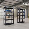 imageMetal Garage Shelving Unit Heavy Duty 5Tier Adjustable Storage shelves Steel Shelving 3000 lbs Capacity Industrial Shelves for Heavy Tools and Equipment Ideal for Garage Basement Black 72quot5Tier 78H x40W x 14D
