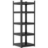 image48quot W Metal Garage Shelving Unit Heavy Duty Storage Garage Shelves with High Load Capacity 5Tier Big Metal Shelf Ideal for Warehouse and Basement Black78quot H54 H x16 W x 16 D