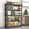 imageKitchen Shelves Organizer 2000lbs of 5 Tier Adjustable Shelving Heavy Duty Metal Storage Rack Unit and Multifunctional Utility Shelf for Kitchen Storage 354quot W  158quot D  72quot H Black72 H x 354 W  158 D