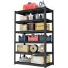 imageMetal Garage Shelving Unit Heavy Duty 5Tier Adjustable Storage shelves Steel Shelving 3000 lbs Capacity Industrial Shelves for Heavy Tools and Equipment Ideal for Garage Basement Black 72quot6Tier  774 H x 197 W x 453 D