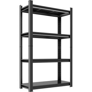 image48quot W Metal Garage Shelving Unit Heavy Duty Storage Garage Shelves with High Load Capacity 5Tier Big Metal Shelf Ideal for Warehouse and Basement Black78quot H63H36W16D