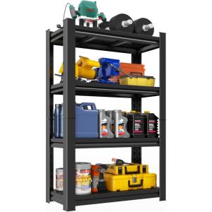 imageKitchen Shelves Organizer 2000lbs of 5 Tier Adjustable Shelving Heavy Duty Metal Storage Rack Unit and Multifunctional Utility Shelf for Kitchen Storage 354quot W  158quot D  72quot H Black4tier 543 H x 24 W x 14 D