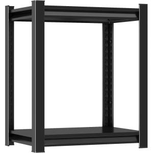 imageMetal Garage Shelving Unit Heavy Duty 5Tier Adjustable Storage shelves Steel Shelving 3000 lbs Capacity Industrial Shelves for Heavy Tools and Equipment Ideal for Garage Basement Black 72quot2Tier 22H x 24W x 14D