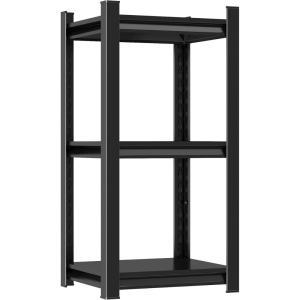 imageMetal Garage Shelving Unit Heavy Duty 5Tier Adjustable Storage shelves Steel Shelving 3000 lbs Capacity Industrial Shelves for Heavy Tools and Equipment Ideal for Garage Basement Black 72quot3Tier 32H x 16W x 16D