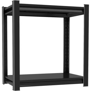 imageMetal Garage Shelving Unit Heavy Duty 5Tier Adjustable Storage shelves Steel Shelving 3000 lbs Capacity Industrial Shelves for Heavy Tools and Equipment Ideal for Garage Basement Black 72quot2Tier 22H x 16W x 16D